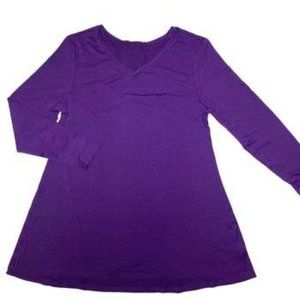 NWT LuLaRoe Elizabeth Long-Sleeve Purple Tunic S